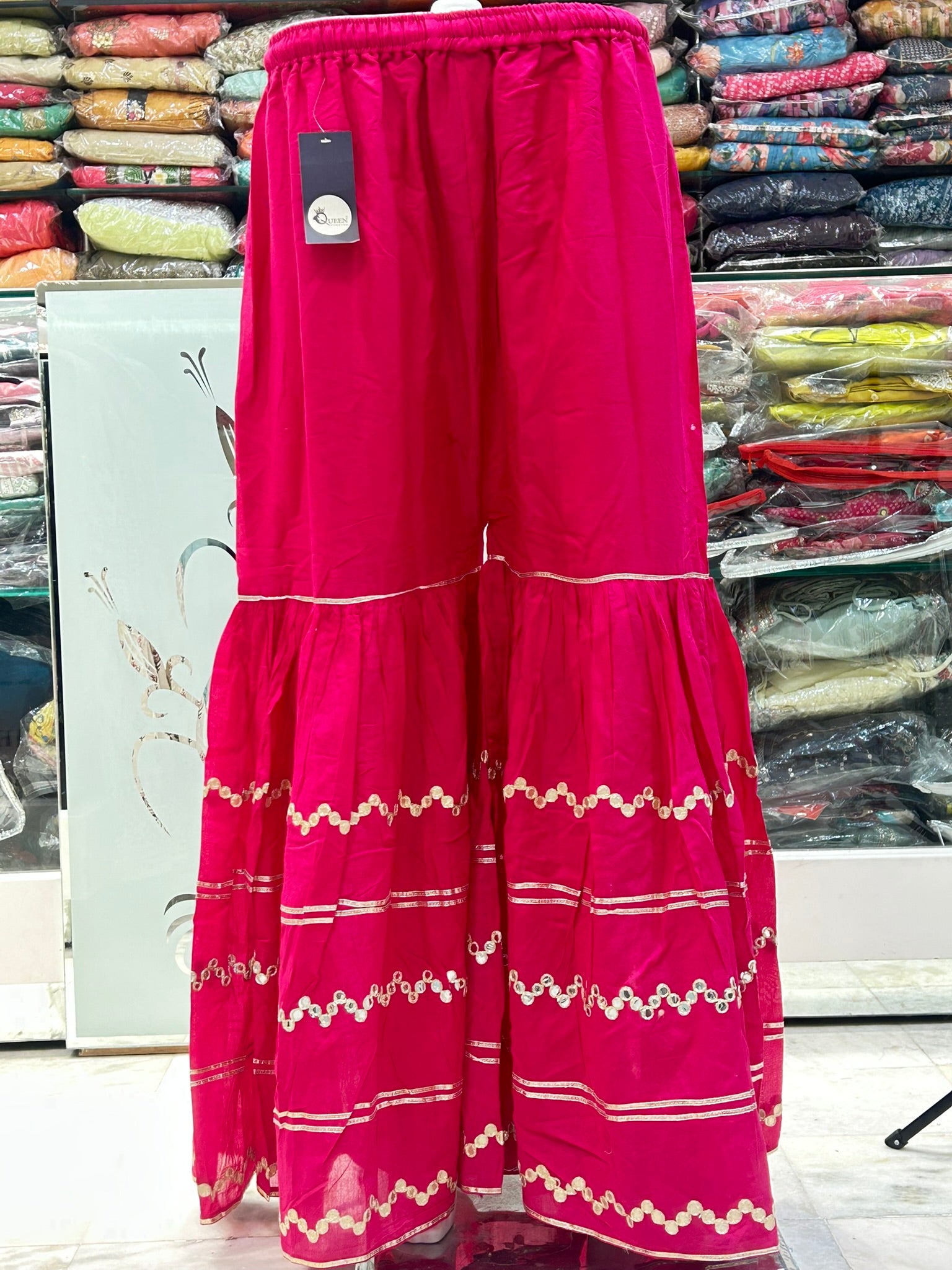 rani pink cotton sharara