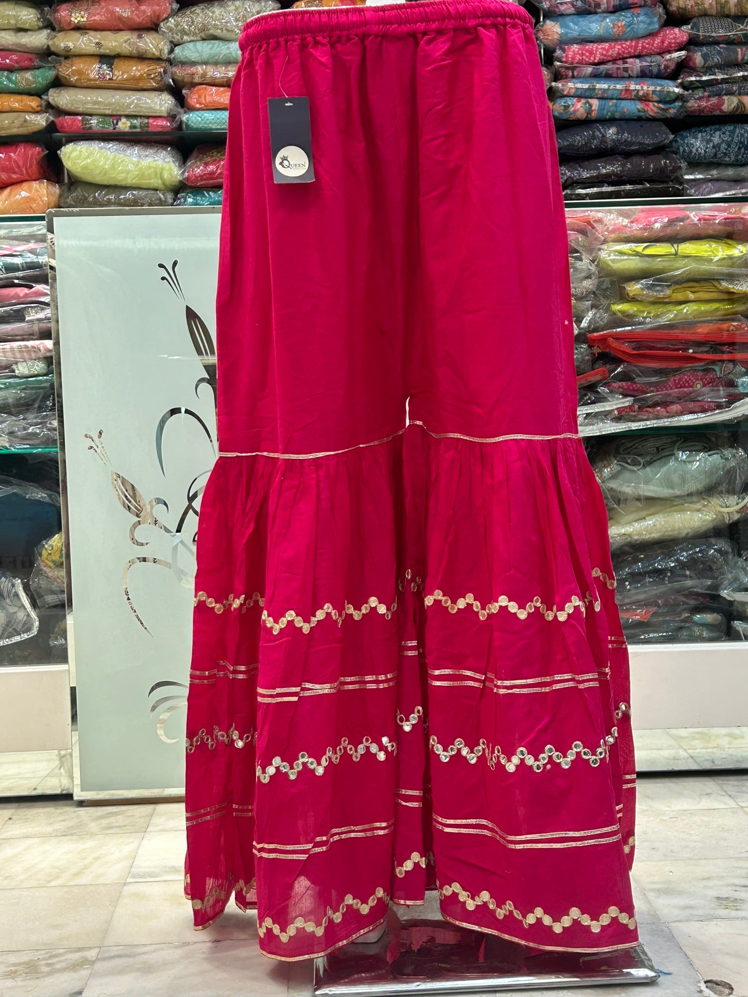 rani pink cotton sharara