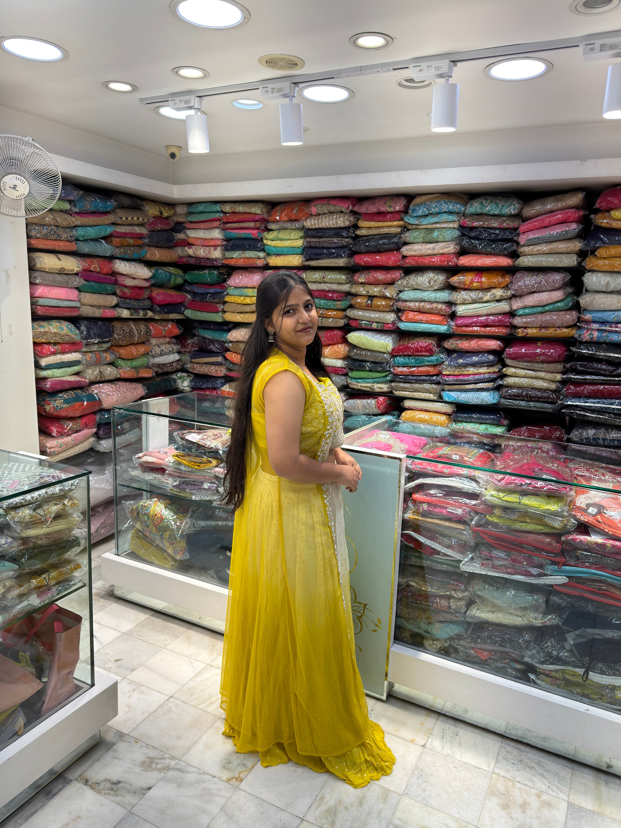 indo western shaded two tone mehandi haldi outfit