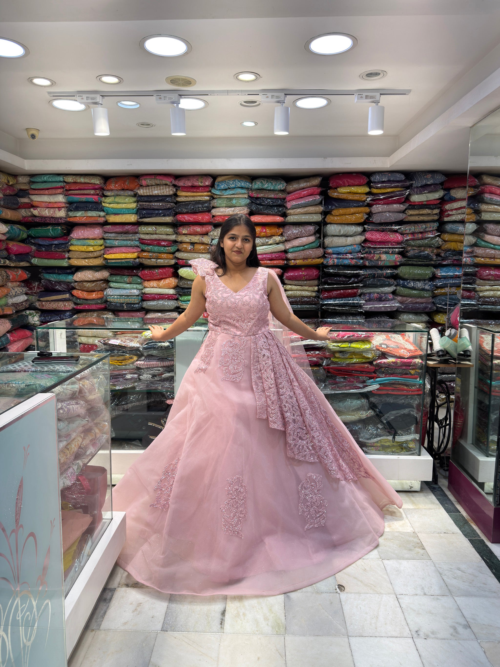 princess look powder pink beautify wedding ball gowns