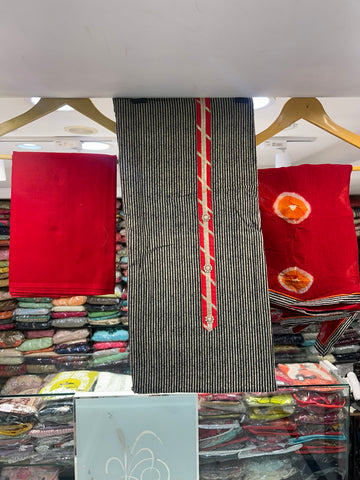 casual wear lining pattern with chiffon batik dupatta fabric