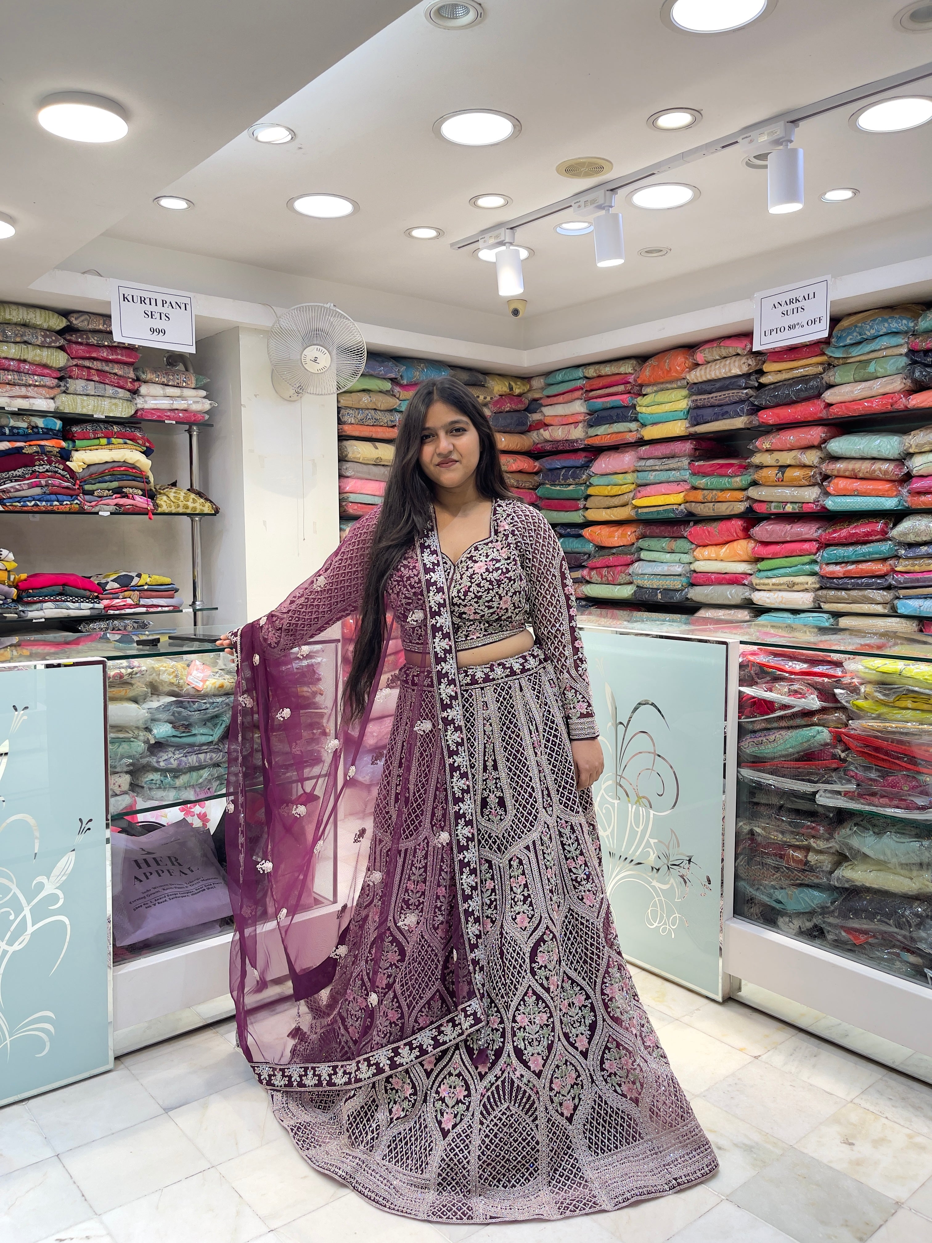 designer zari stone sequence work wedding lehenga