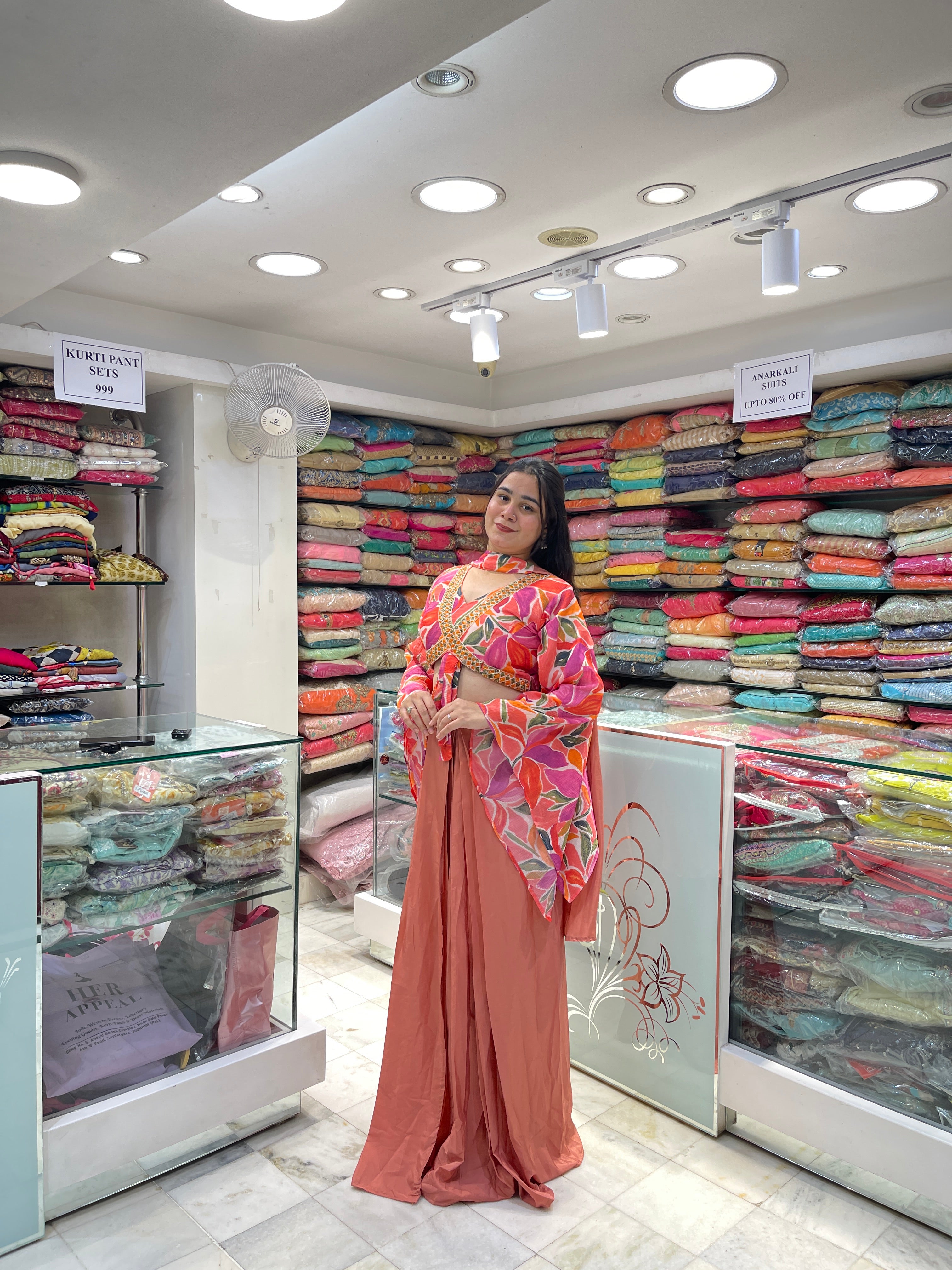 Butterfly Look designer indowester with cowl skirt