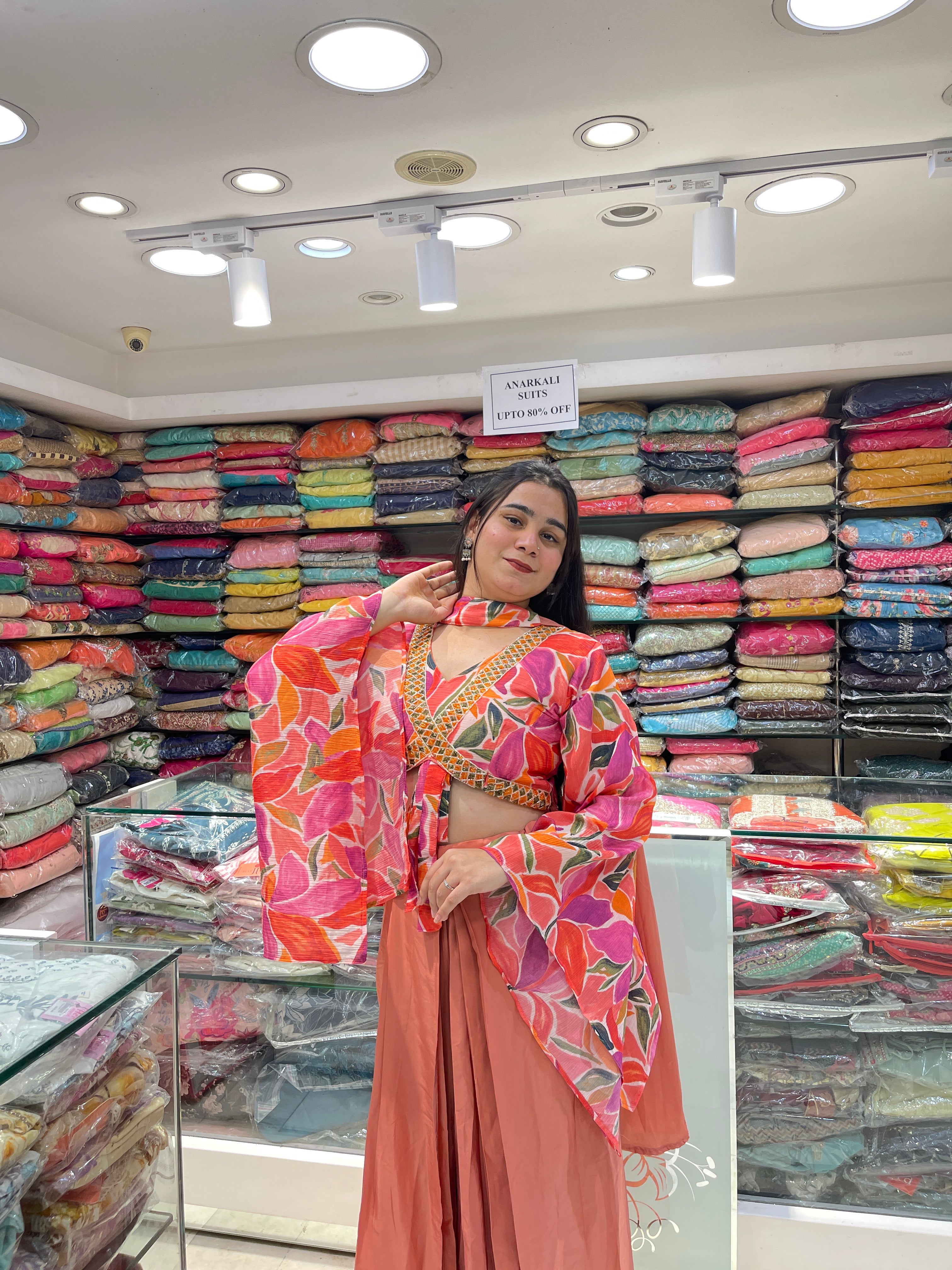 Butterfly Look designer indowester with cowl skirt