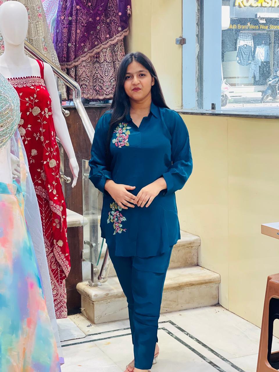 Partywear Co-ord Set – Stylish Crepe Fabric, Elegant & Comfortable