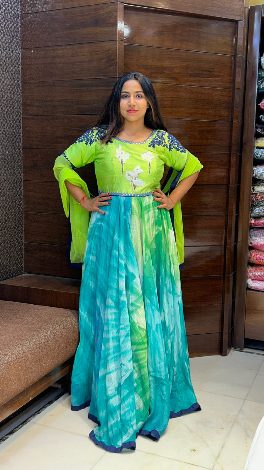 awesome embroidered long anarkali suits