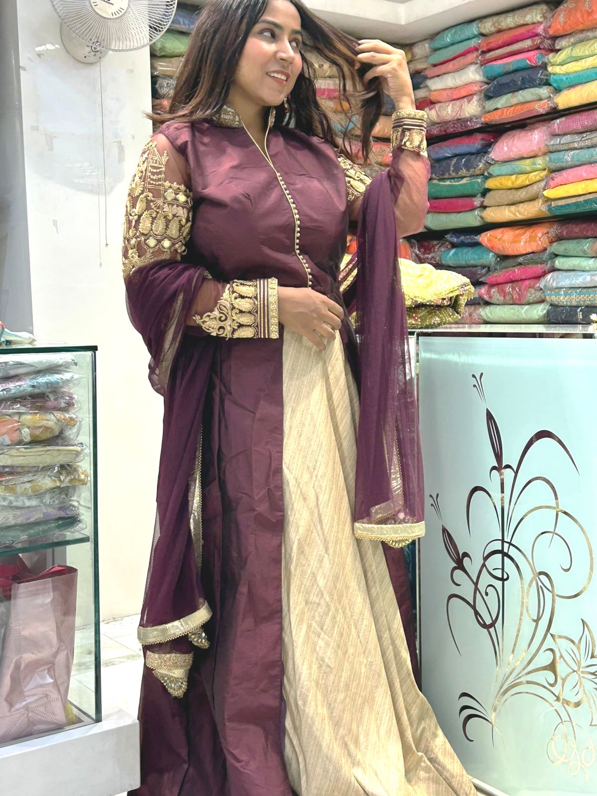 Indo western designer long top wedding collections