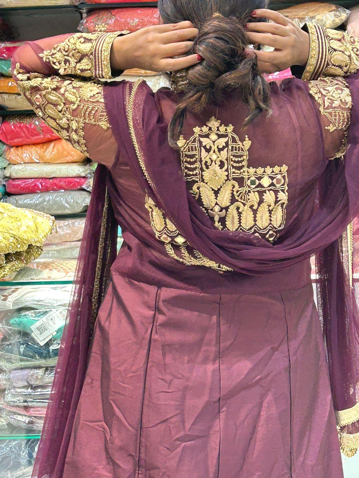 Indo western designer long top wedding collections