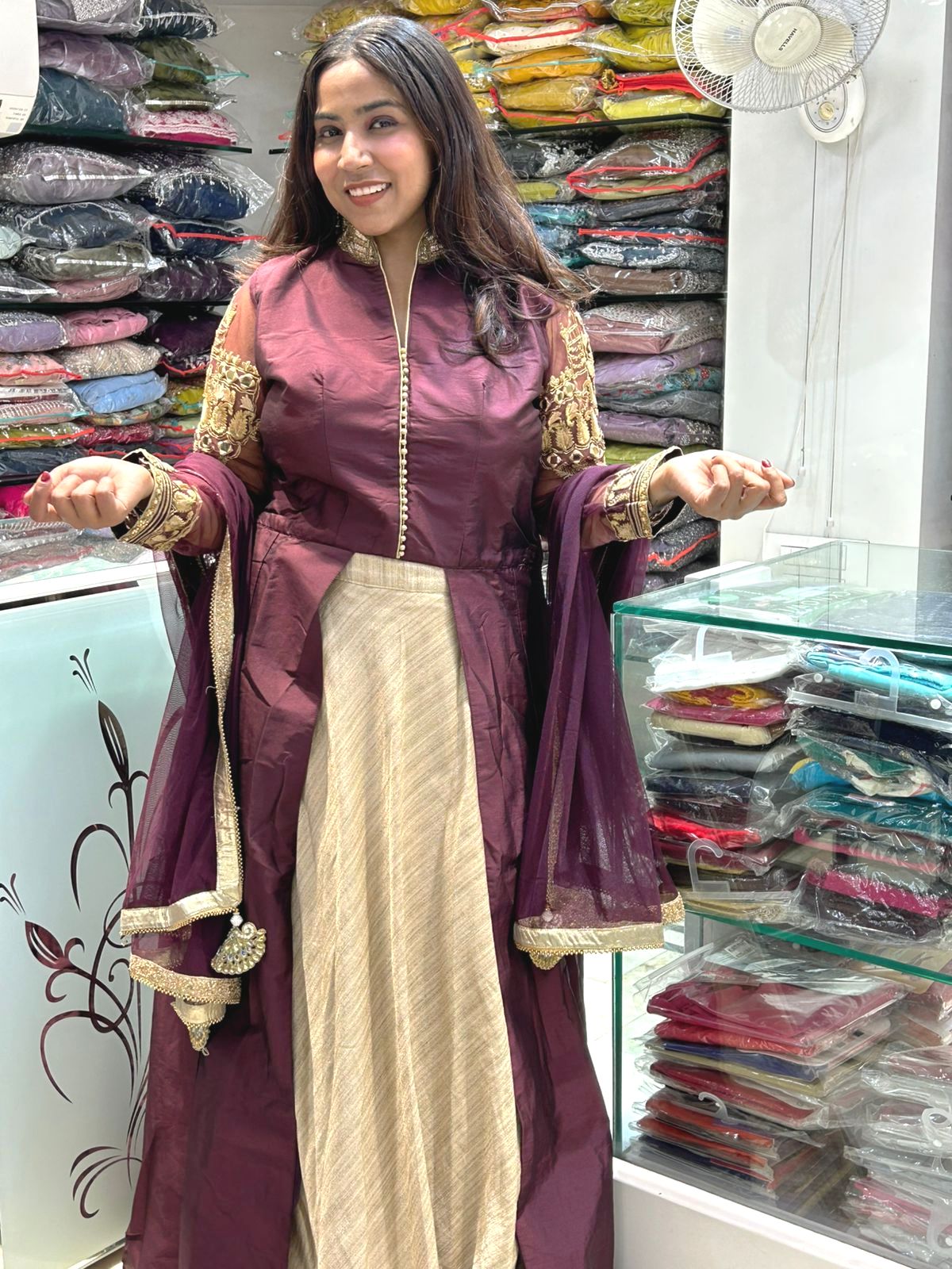 Indo western designer long top wedding collections