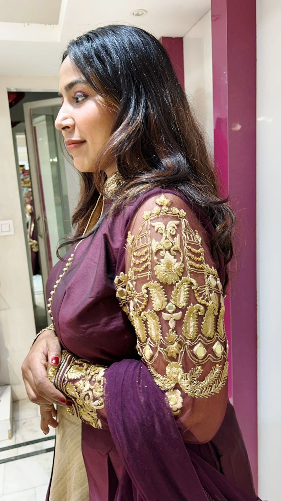 Indo western designer long top wedding collections