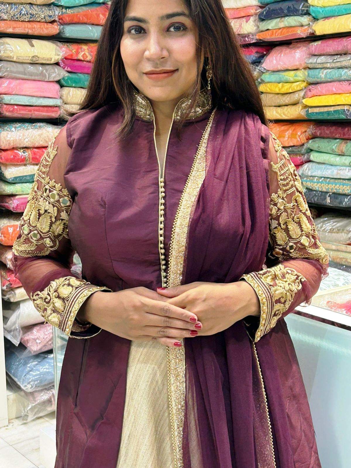 Indo western designer long top wedding collections