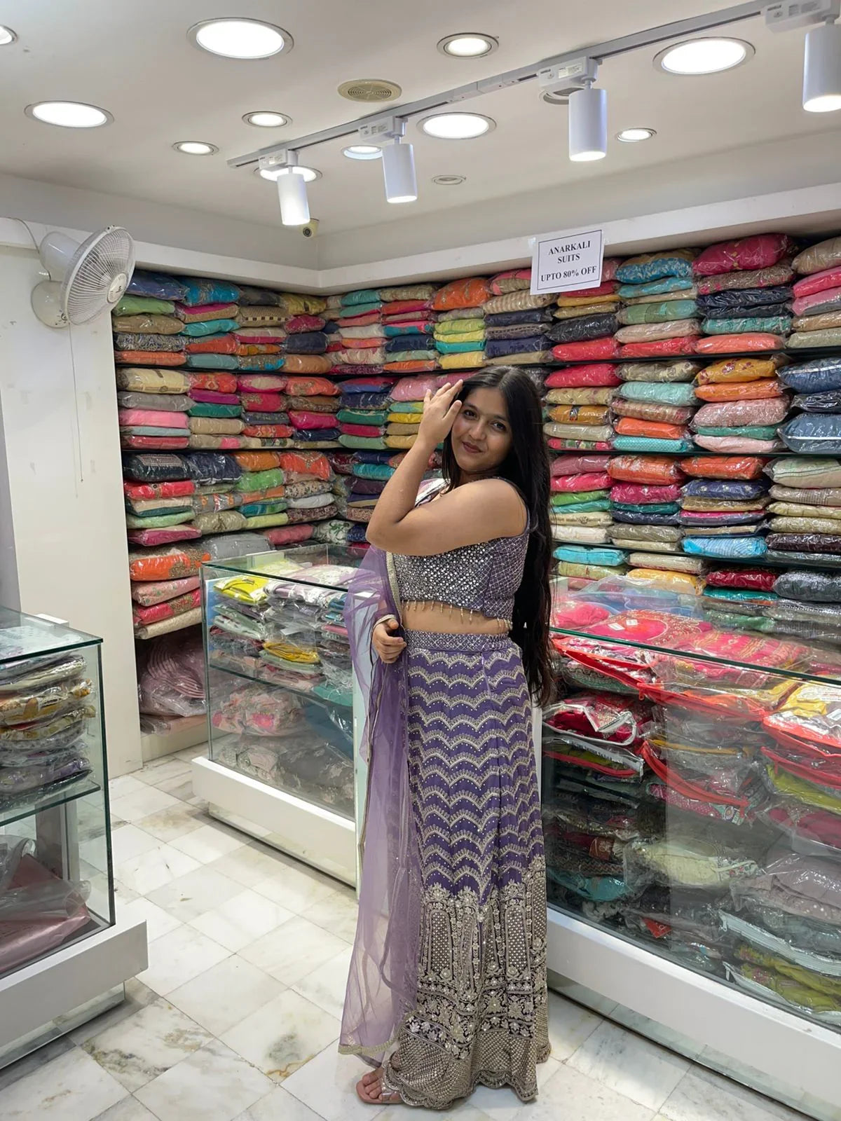 Heavy Zari Thread Mirror Work Styleish Top Indo Western Dress