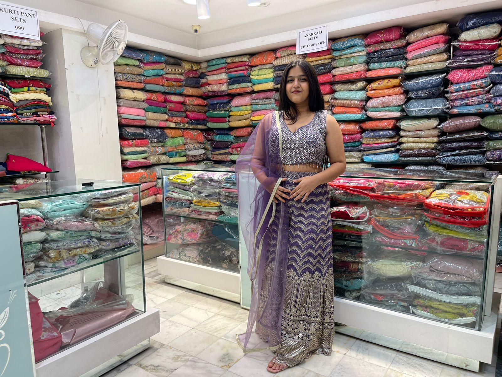 Heavy Zari Thread Mirror Work Styleish Top Indo Western Dress