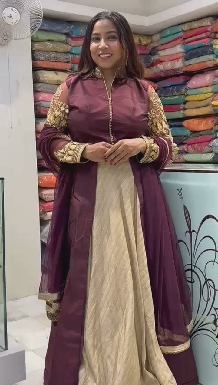 Indo western designer long top wedding collections